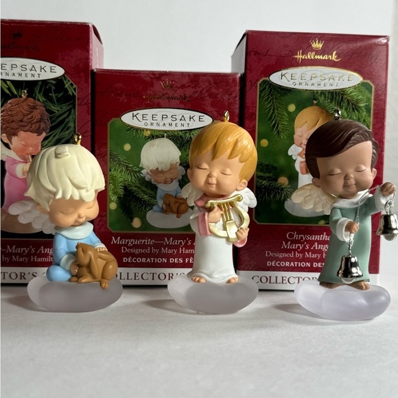 Hallmark Keepsake MARY'S ANGELS SERIES ORNAMENTS 10-15 X6 Lot - Picture 8 of 8